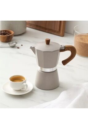 New in box Sur La Table Stovetop 6-cup espresso maker.